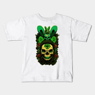 Graffiti Rabbit Skull Kids T-Shirt